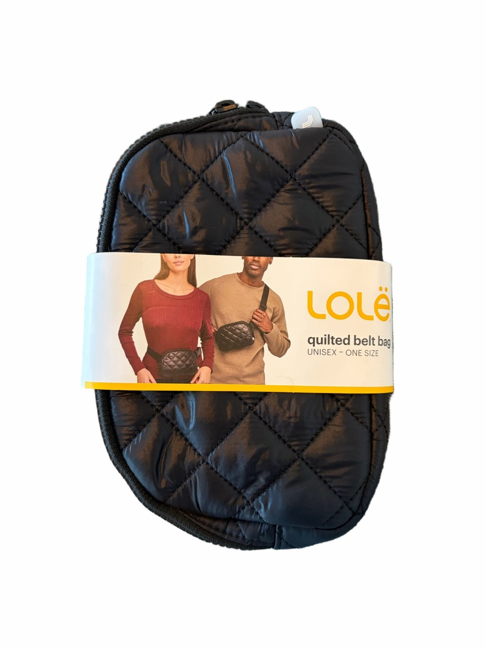 Lole Quilted Belt Bag in Black